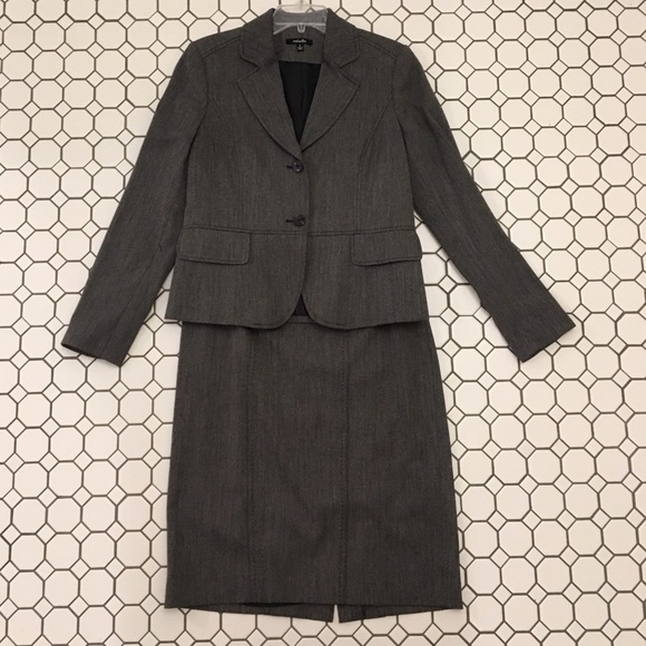 Rafaella Charcoal gray 2-piece suit - Picture 1 of 7